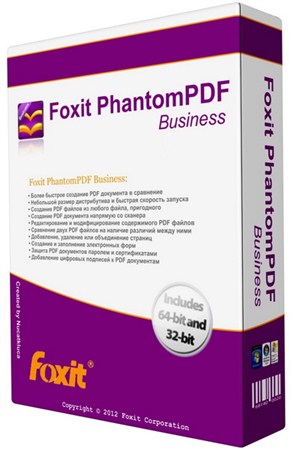 Foxit PhantomPDF Business 5.2.1.0615 (32-bit/64-bit) [Eng/Rus]