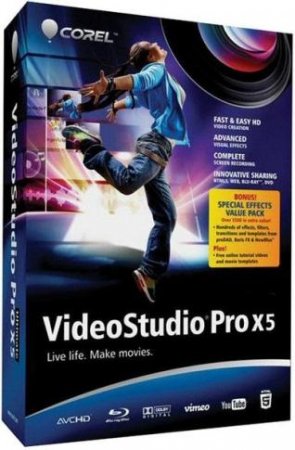 Corel VideoStudio Pro X5 Ultimate [eng+rus] + SP1 + DVD menu 15.0.0.258 (EN/RUS)