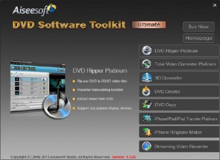 Aiseesoft DVD Software Toolkit Ultimate 6.3.60 Repack by Casper03 /