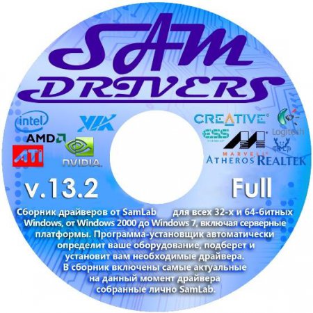 SamDrivers 13.2 Full (86/x64/ML/RUS/2013)