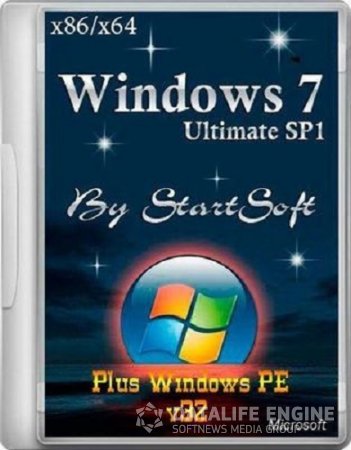Windows 7 Ultimate SP1 Plus PE 32 bit+64 bit StartSoft v.32 (2013)