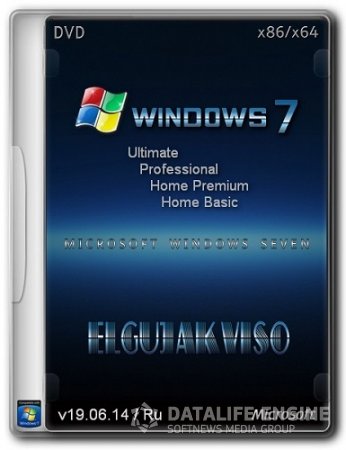 Windows 7 SP1 4in1 (x86/x64) Elgujakviso Edition (v19.06.14) Ru